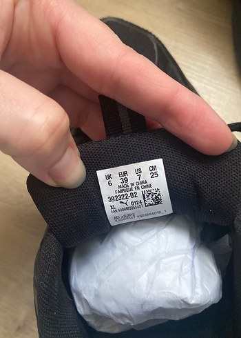 Puma Siyah Bağcıklı unisex spor ayakkabı
