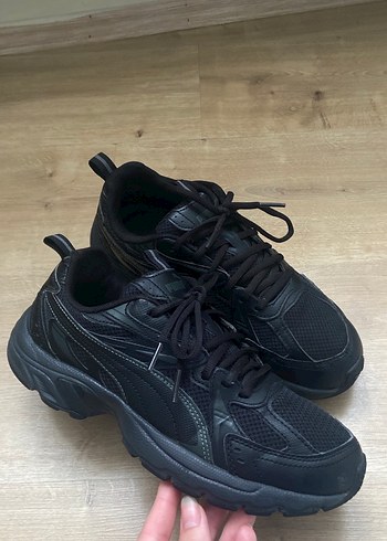 39 Beden siyah Renk Siyah Bağcıklı unisex spor ayakkabı