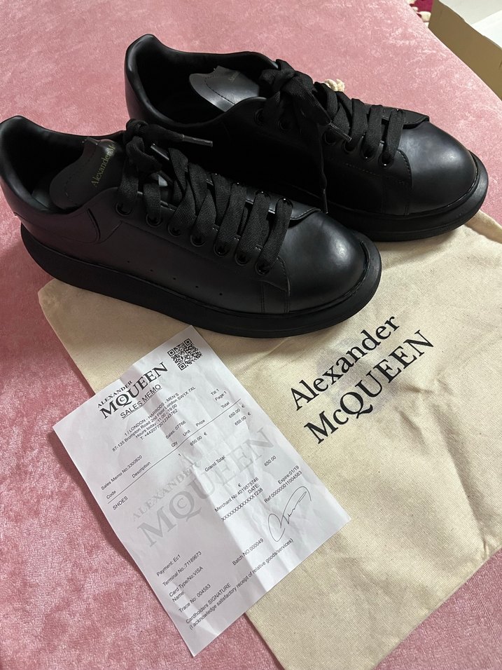 Alexander McQueen Siyah Erkek Spor Ayakkabı - Görsel 2