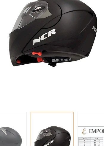 Siyah Biker Stili Motosiklet Kaskı Velcro - Görsel 5