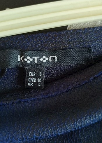 Koyu Mavi Deri Mini Etek - Görsel 5