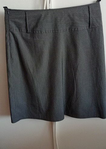 Gri Midi Etek - Görsel 2