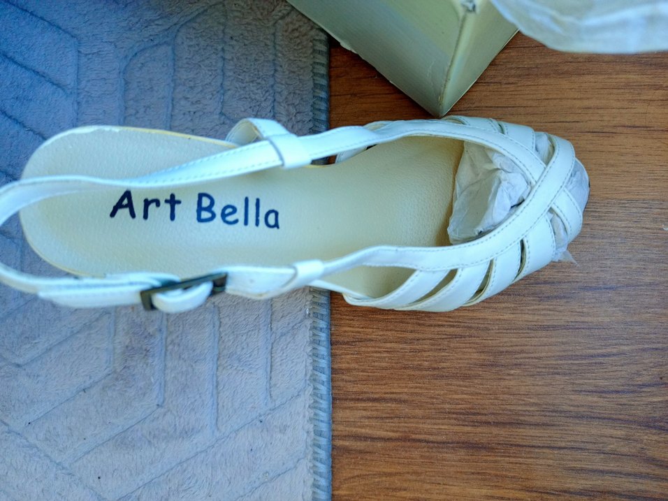 Beyaz  Topuklu Kadın ayakkabı - Görsel 4