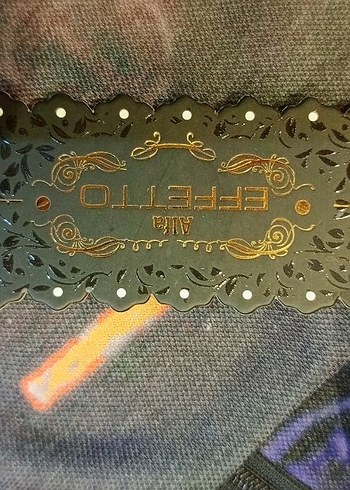 Uzun Kollu Çok Renkli Baskılı Elbise - Görsel 3