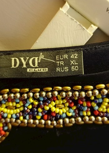 Boncuk İşlemeli V Yakalı Bohem Uzun Abiye Elbise - Görsel 2