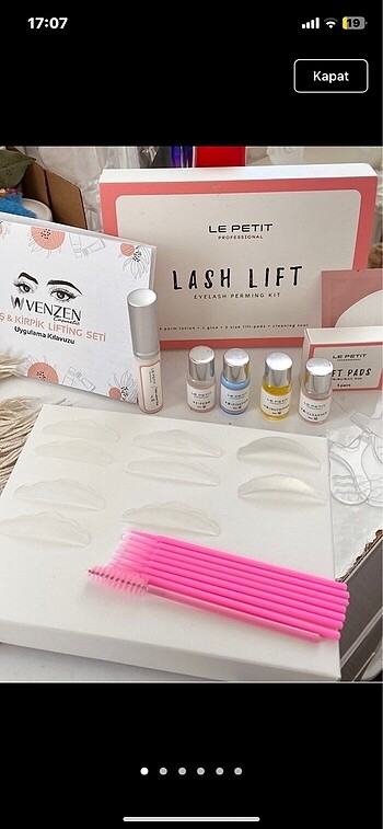 Lash lift set