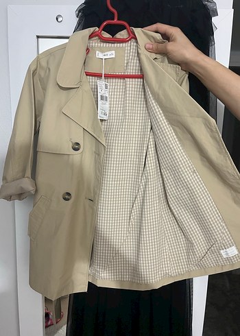 Bej Midi Kız Çocuk Trençkot, Düğmeli, Regular Fit