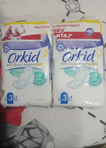 Diğer Orkid Gece Hijyenik Ped 48 Adet