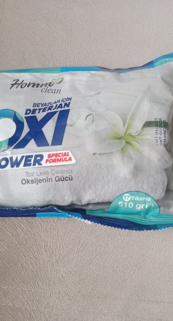 Oxi Power Beyazlar İçin Toz Deterjan 510 gr - Görsel 2