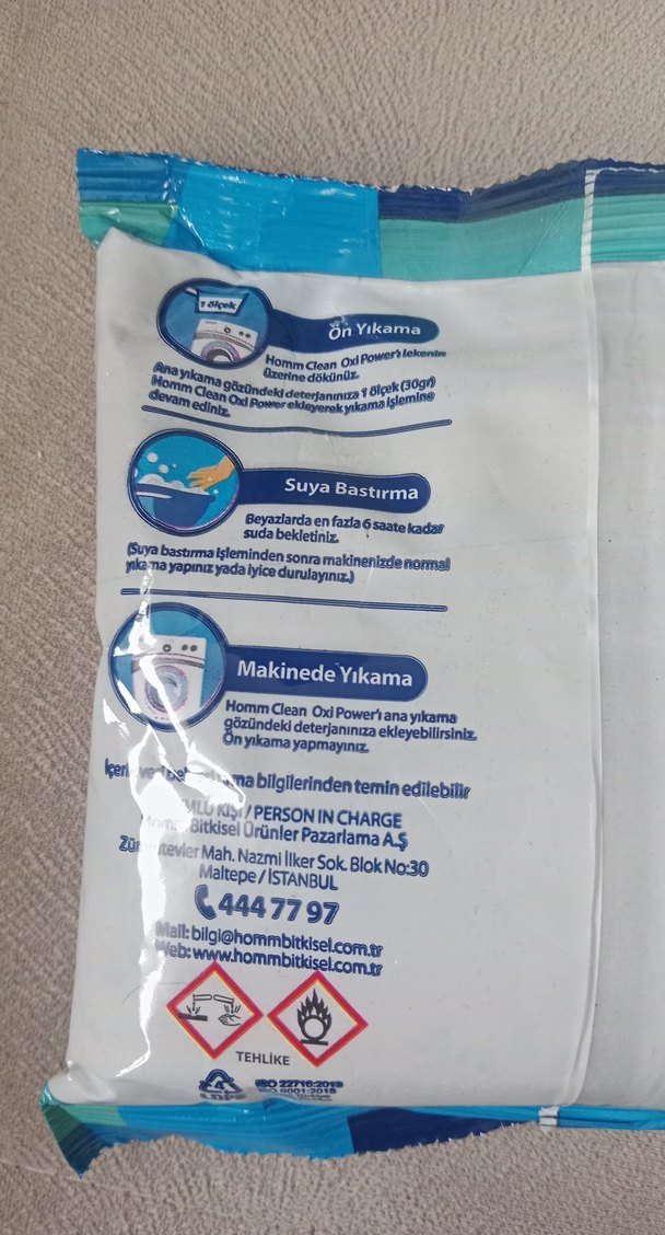 Oxi Power Beyazlar İçin Toz Deterjan 510 gr - Görsel 5