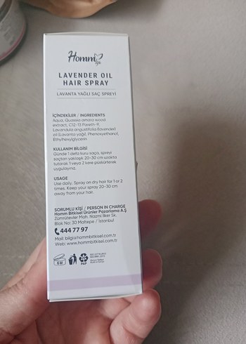 Lavanta Yağlı Saç Spreyi 50 ml - Görsel 2