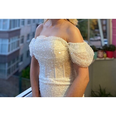 m Beden beyaz Renk Nikah, Söz Elbisesi