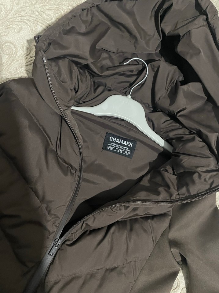 Kürklü Kadın Kışlık Mont, Koyu Kahverengi - Görsel 3