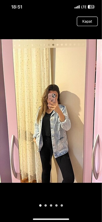 m Beden Denim ceket