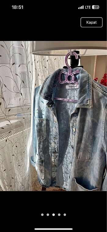 m Beden mavi Renk Denim ceket