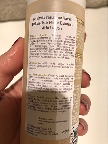 Beden Yves Rocher AHA losyon