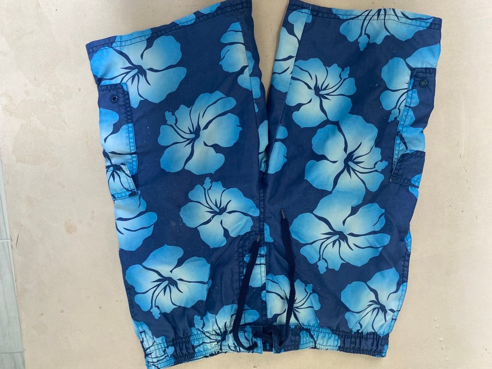 Mavi Batik Desenli Erkek Mayo - Görsel 2