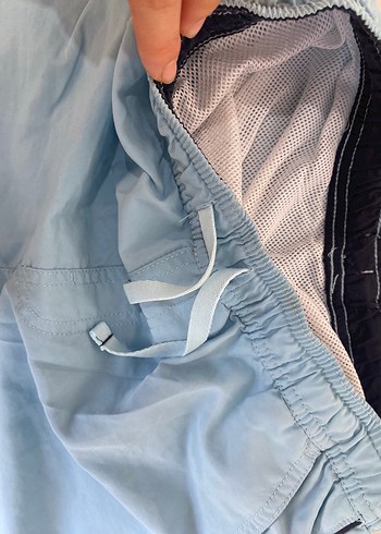 Erkek Mavi Rahat Kesim Şort - Görsel 2