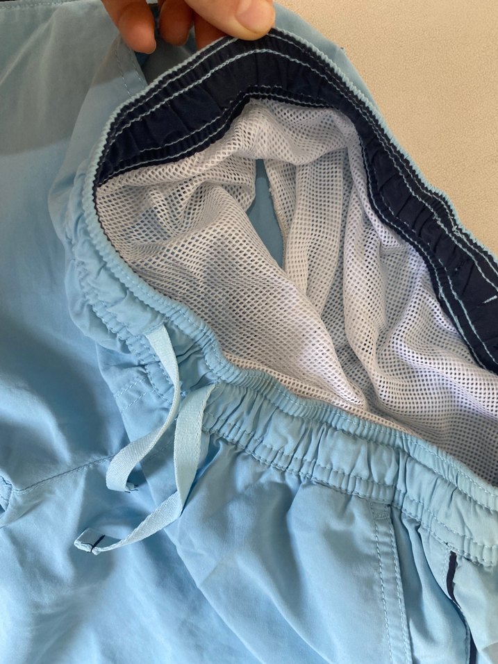 Erkek Mavi Rahat Kesim  Şort - Görsel 3