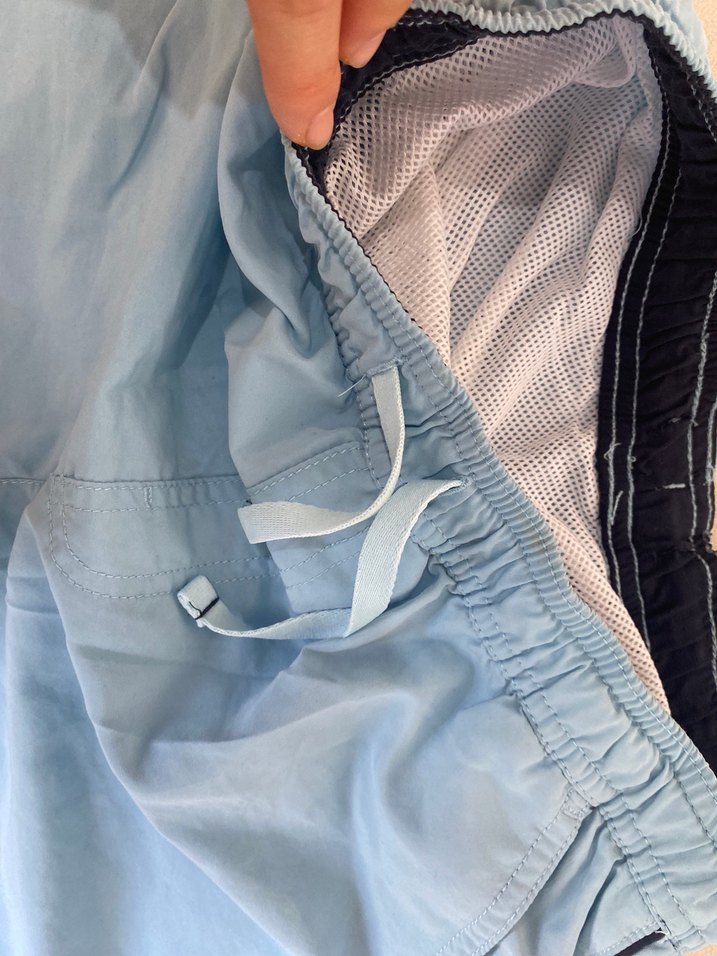 Erkek Mavi Rahat Kesim  Şort - Görsel 2