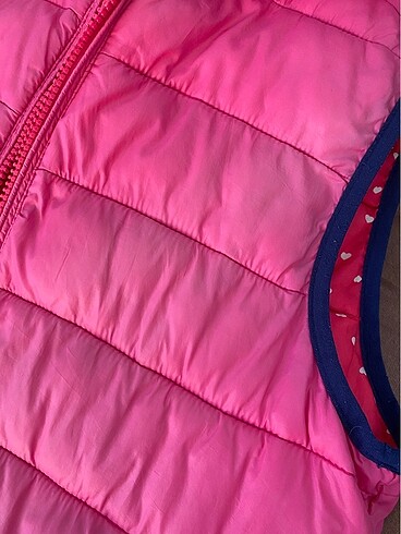 Pembe şişme mont - Görsel 6