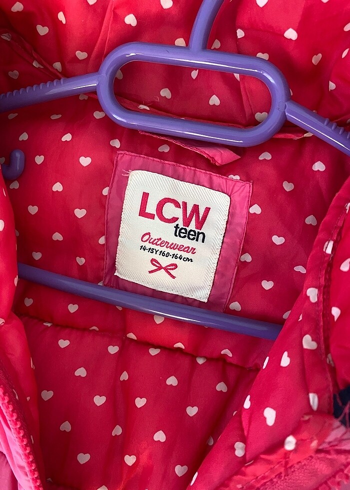 Pembe şişme mont - Görsel 2