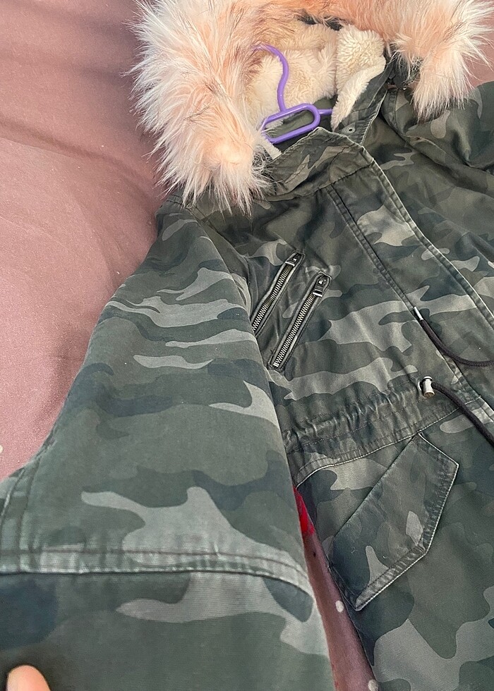 Mavi askeri mont - Görsel 4