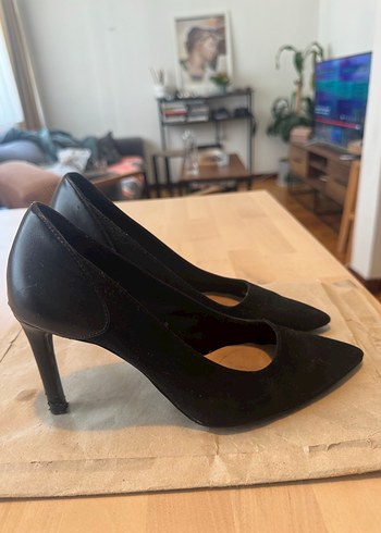 37 Beden siyah Renk Siyah Minimalist Stiletto Topuklu Kadın Ayakkabı