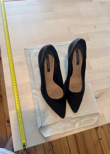 Siyah Minimalist Stiletto Topuklu Kadın Ayakkabı