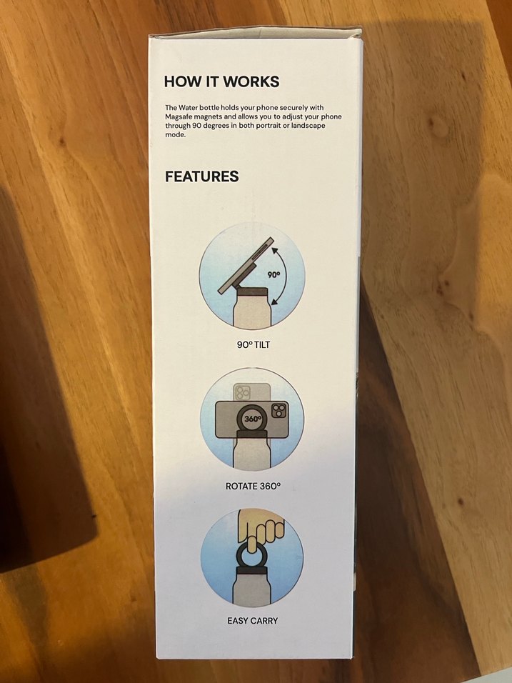 Siyah Vakumlu Termos Matara - Görsel 3