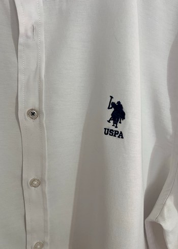 Erkek Beyaz Uzun Kollu Polo Gömlek - Görsel 4