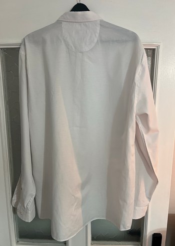 Erkek Beyaz Uzun Kollu Polo Gömlek - Görsel 3