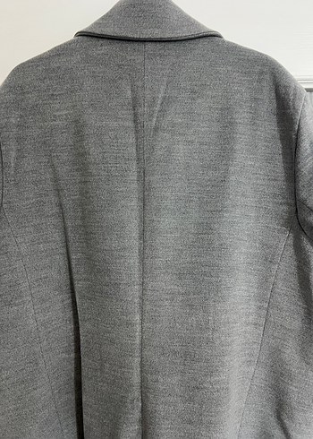 Gri Çift Düğme Kaban - Görsel 4