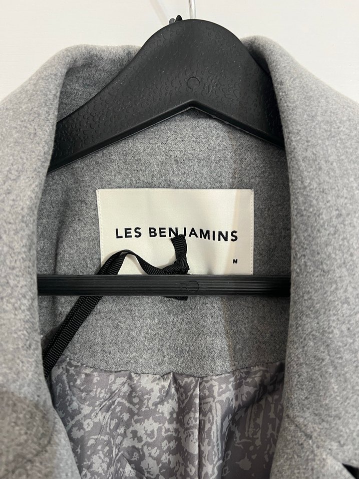 Gri Çift Düğme Kaban - Görsel 2