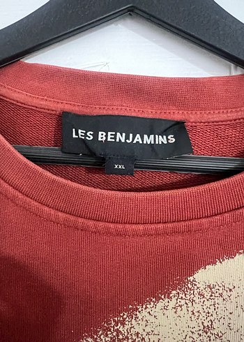 Koyu Kırmızı Baskılı erkek Sweatshirt - Görsel 2