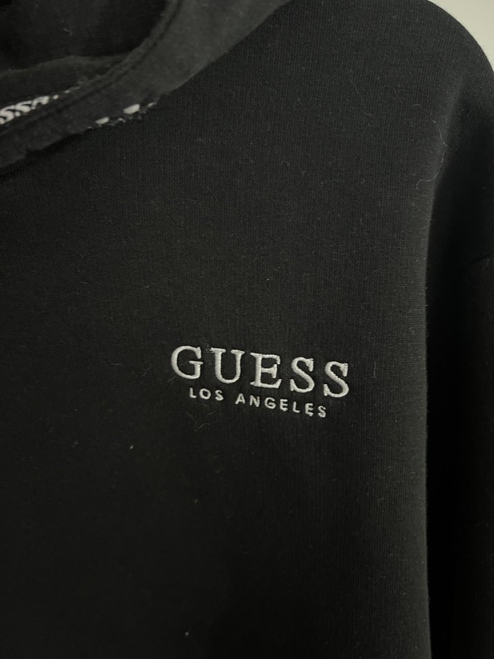 Guess Siyah Kapüşonlu Sweatshirt - Görsel 4