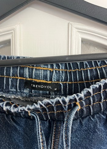 Kadın Lacivert Bol Kesim Kot Pantolon - Görsel 3