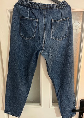 Kadın Lacivert Bol Kesim Kot Pantolon - Görsel 2