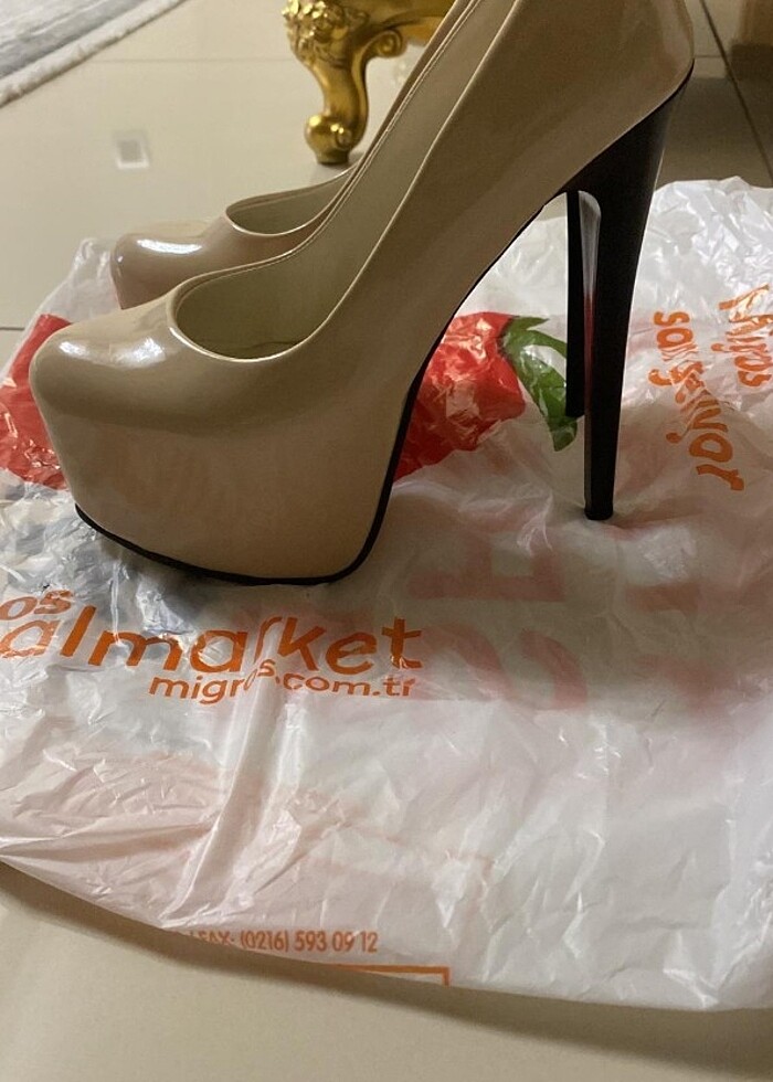 Platform uzun topuklu ayakkabı - Görsel 2