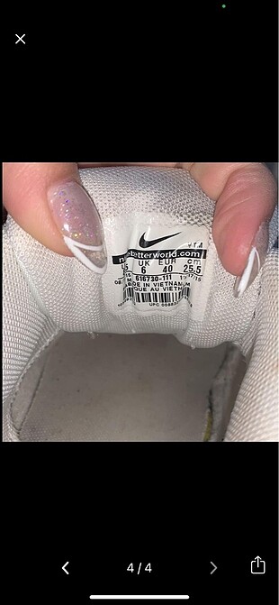 40 Beden beyaz Renk Nike Air Spor Ayakkabı