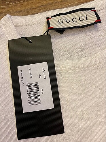 xxl Beden beyaz Renk Gucci Adidas işbirliği triko kazak