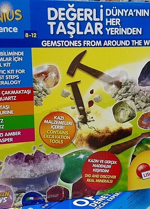  Değerli Taşlar Deney Seti 