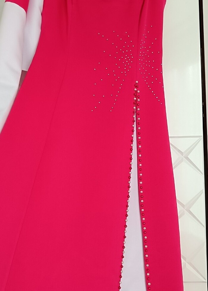 Askılı abiye elbise  - Görsel 2