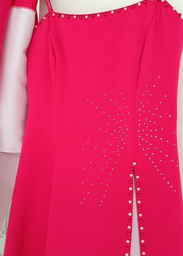 Askılı abiye elbise  - Görsel 4