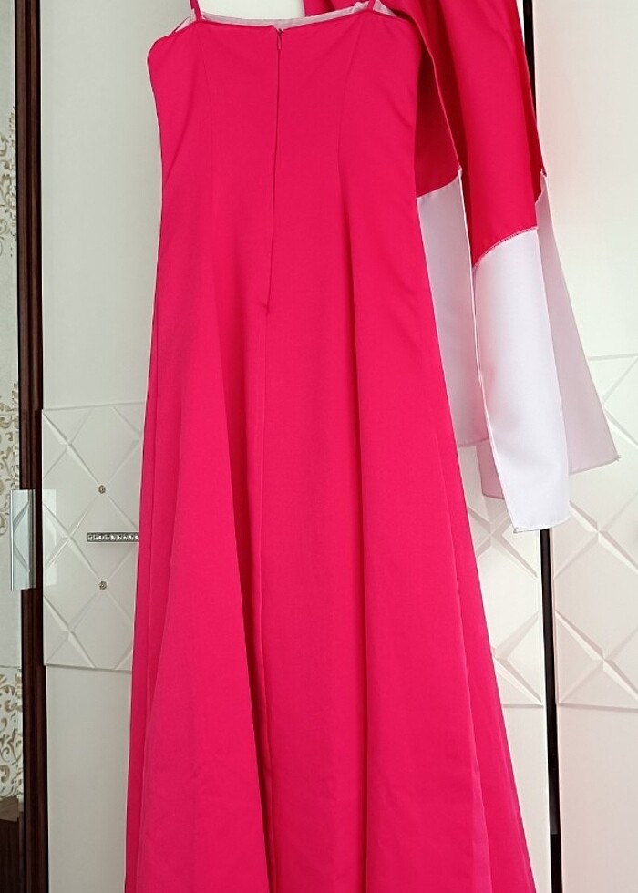 Askılı abiye elbise  - Görsel 5