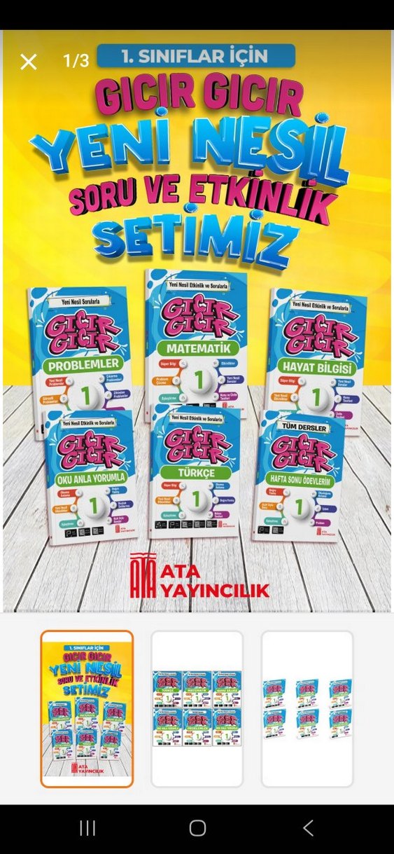 Gıcır Gıcır 1. Sınıf Soru Kitapları Seti - Görsel 3