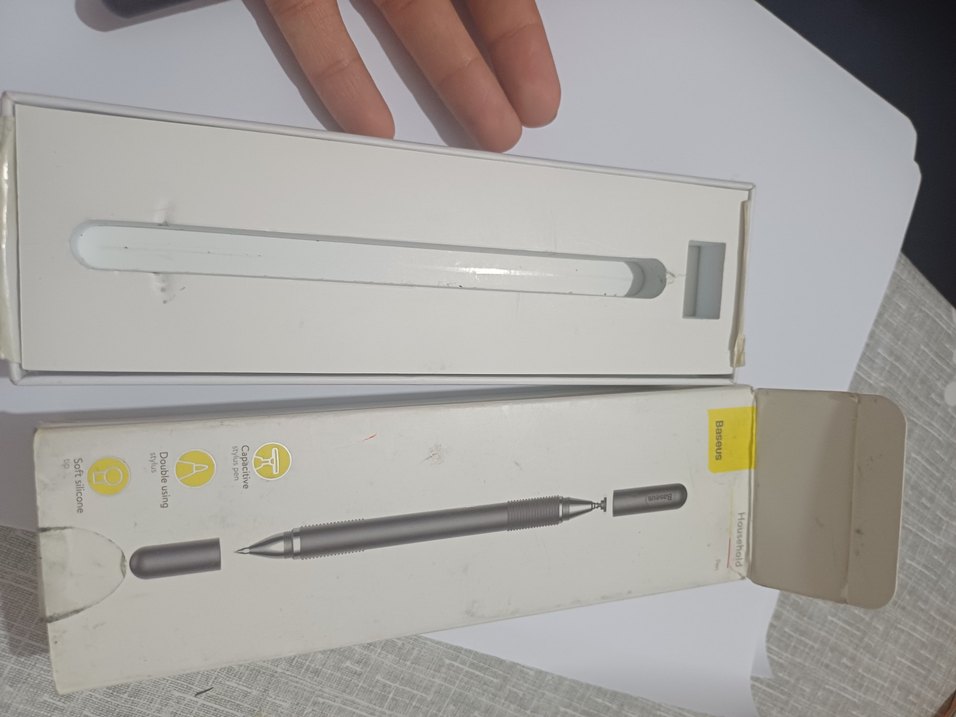 Siyah ve Gri Mekanik çift taraflı tablet Kalem - Görsel 3