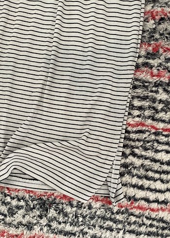 Uzun Zebra Desenli Bohem Kadın Elbise - Görsel 2