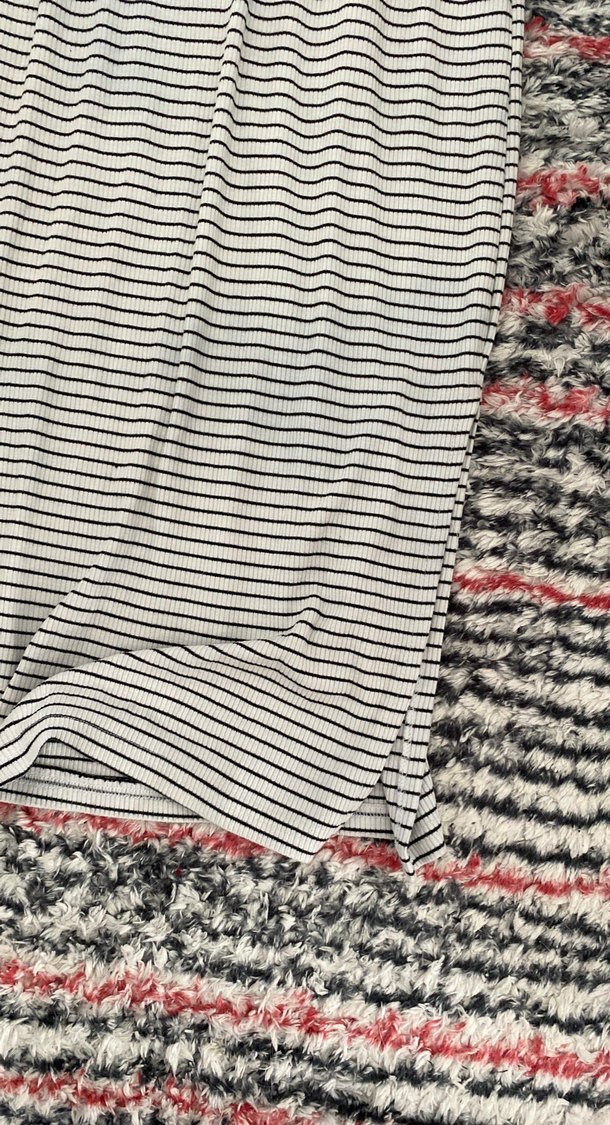 Uzun Zebra Desenli Bohem Kadın Elbise - Görsel 2