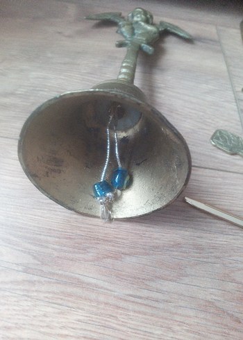 Altın ve Gri Renkli Metal Biblo Seti hepsi pirinç.. - Görsel 9